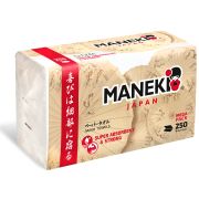 Полотенца бумажные листовые однослойные «Maneki» KABI, белые, V-сложения (225х215мм), 250 шт./упак