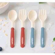 Ложка и вилка безопасные, 1 набор (полипропилен, термоэластопласт), 6+