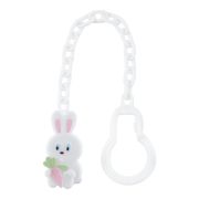 Клипса-держатель для пустышек just lubby, цепочка, от 0 мес., PP