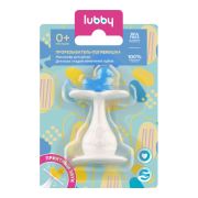 Прорезыватель-погремушка два в одном на присоске микс Утка/Клубника, от 0 мес., силикон, PS