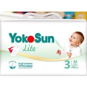 Подгузники-трусики ультратонкие YokoSun Lite, M (6-10 кг), 46 шт