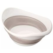 МИСКА - ДУРШЛАГ 2в1 СКЛАДНАЯ  ZOOM 3,9Л (Светло-бежевый)