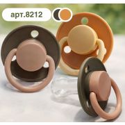 Соска-пустышка силиконовая, баллон круглой формы, 1 шт. (Силикон, Полипропилен) 10+