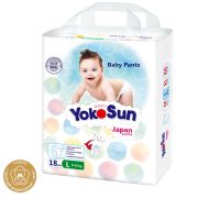 Подгузники-трусики детскиеYokoSun, L (9-14 кг), 18 шт.