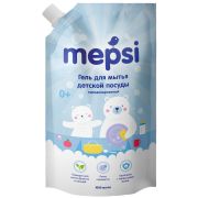 Гель для мытья посуды и игрушек MEPSI, гипоаллергенный, дойпак 1 л.