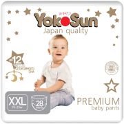 Подгузники-трусики детскиеYokoSun Premium, XXL (15-23кг), 28шт.