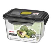 КОНТЕЙНЕР ДЛЯ ПРОДУКТОВ ГЕРМЕТИЧНЫЙ С КЛАПАНОМ «BRILLIANT» ПРЯМОУГОЛЬНЫЙ 0,7Л (Черный)