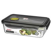 КОНТЕЙНЕР ДЛЯ ПРОДУКТОВ ГЕРМЕТИЧНЫЙ С КЛАПАНОМ «BRILLIANT» ПРЯМОУГОЛЬНЫЙ 1Л (Черный)