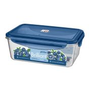 КОНТЕЙНЕР ДЛЯ ПРОДУКТОВ ГЕРМЕТИЧНЫЙ «BRILLIANT» ПРЯМОУГОЛЬНЫЙ 1,35Л (Синий)