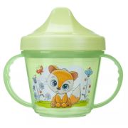 ПОИЛЬНИК С РУЧКАМИ И ДЕКОРОМ, 200МЛ (Салатовый)