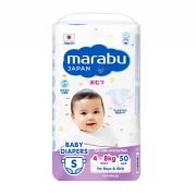 Подгузники детские MARABU, S (4-8 кг), 50 шт