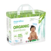 Подгузники-трусики Organic Bamboo MARABU, XXL (15+ кг), 34 шт